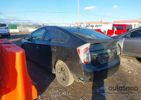 2012 Toyota Prius Three from USA, damaged, VIN JTDKN3DU7C5452270